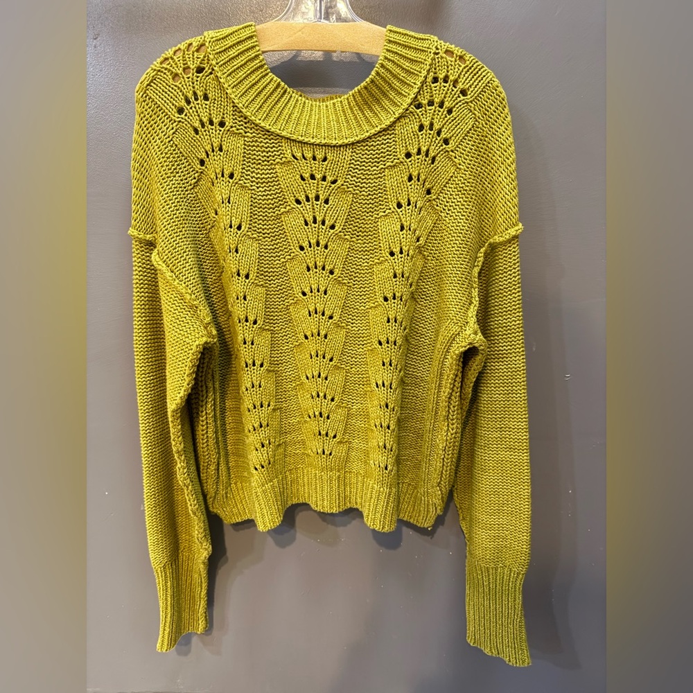 Free People Bell Song Pullover Sweater, Size XL
Chartreuse EUC - Picture 3 of 7